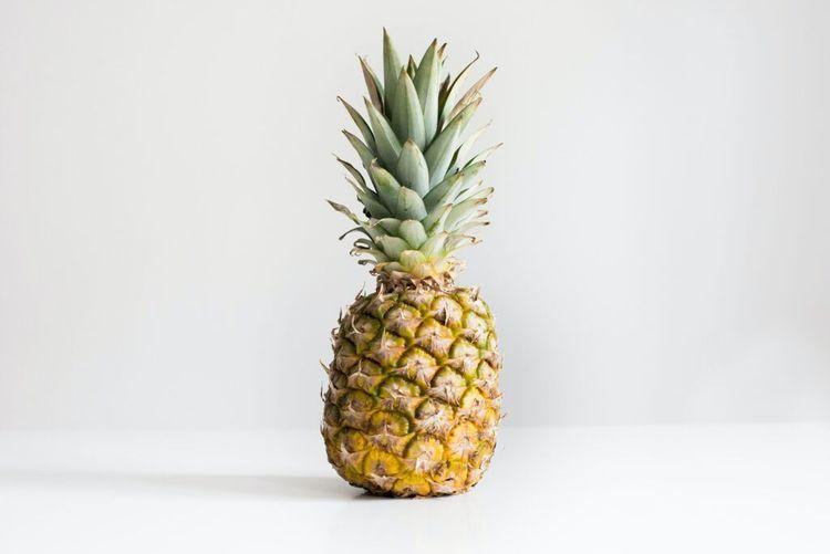 A pineapple on a white Background
