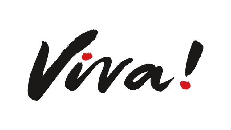 Viva! black and red logo on a white background 