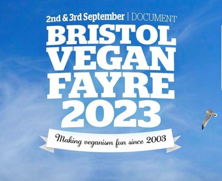 Promotional graphic for Bristol Vegan Fayre 2023